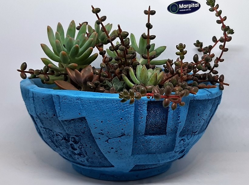 Unikatna ukrasna celbet tegla za cvijeće Mini Arizona plava