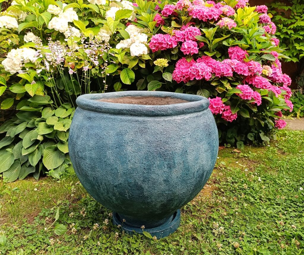 Tegla za cvijeće Napoli plavkasta