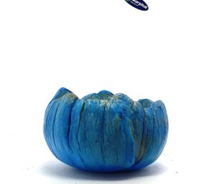 Unikko ukrasna tegla plavo zlatna