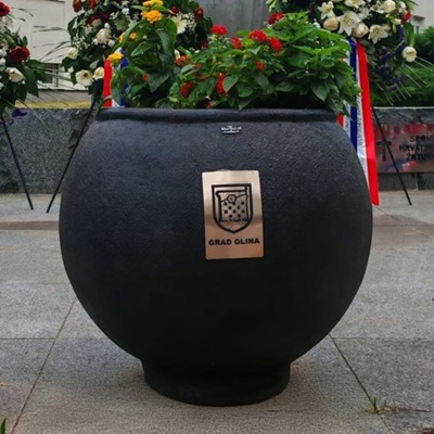 Tegla za cvijeće Grande crna specijal